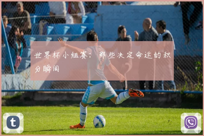 世界杯小组赛：那些决定命运的积分瞬间